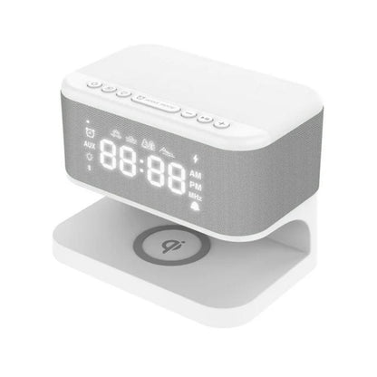 RELOJ DESPERTADOR INALÁMBRICO CON BASE DE CARGA PARA MÓVIL