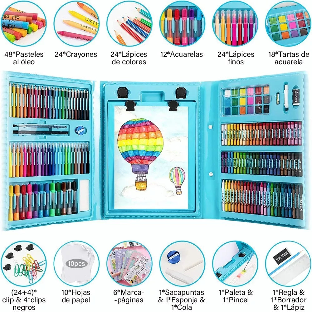 SET DE CRAYONES 208 PCS
